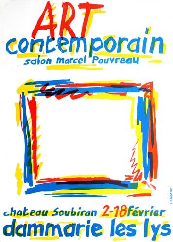 affiche du Salon Marcel Pouvreau 1985