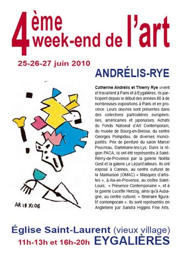 Église Saint Laurent - Eygalières, "les 
          week-ends de l'art"