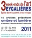 affiche de l'exposition "3 week-ends de l'art, Ombre et Lumière" à l'Église Saint-Laurent - Eygalières
