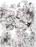 Plage, 12 novembre 2003, encre de Chine sur papier, 65 x 50 cm