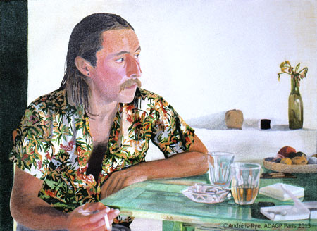 Pierre, 24 juin 1977, feutre à l'eau sur papier, 57 x 76 cm