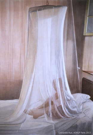 Macao III, 17 sept 1978, émail et feutre à l'eau sur papier, 102 x 73cm