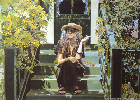 Giverny, 31 mars 1985, émail sur papier, 73 x 102 cm